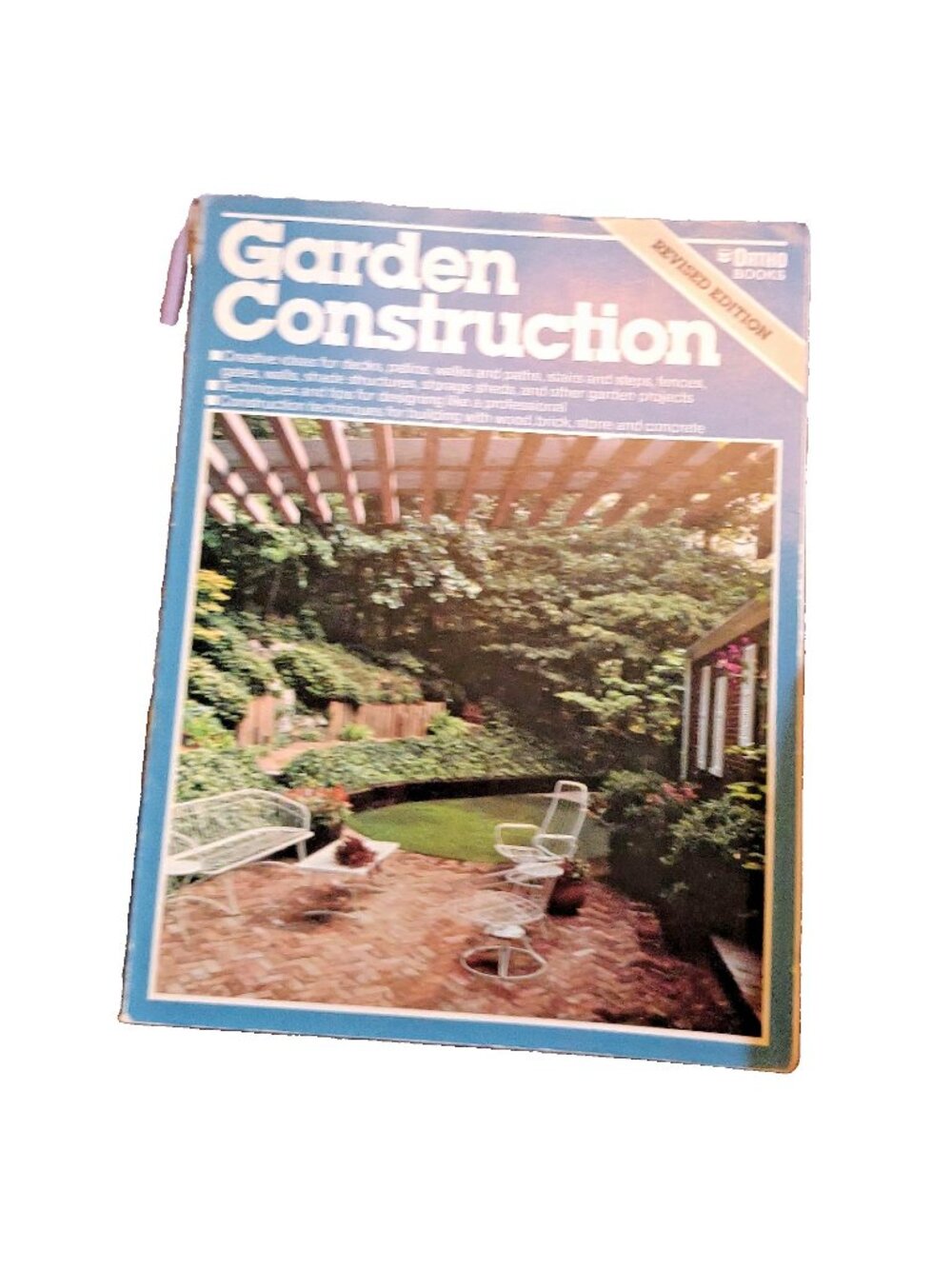 Garden Construction Ortho Books Vintage Revised Edition DIY Decks Patio Sheeting
